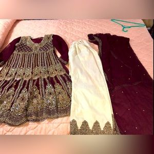 Maxi, Kameez shalwar embroidery dress